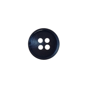 Bouton en poly 4-trous 11mm marine