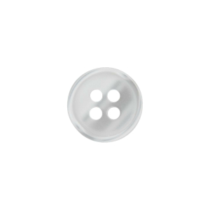 Poly-bouton 4-trous 11mm blanc