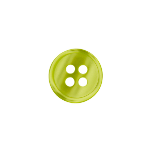 Poly-bouton 4-trous 11mm vert clair