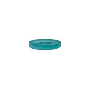 Poly-bouton 4-trous 11mm turquoise clair