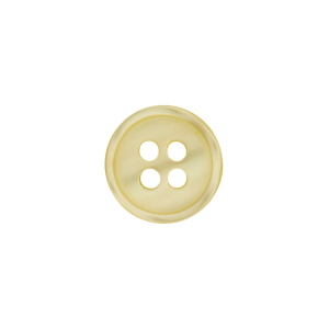 Poly-bouton 4-trous 11mm jaune