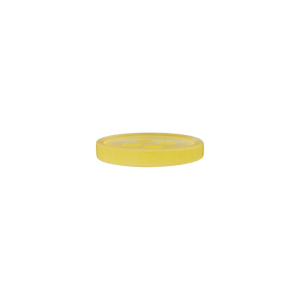 Poly-bouton 4-trous 11mm jaune