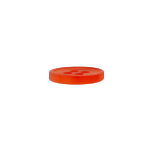 Poly-bouton 4-trous 11mm orange