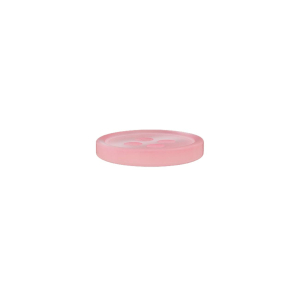 Bouton en poly 4-trous 11mm rose