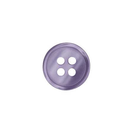 Poly-bouton 4-trous 11mm lilas parme