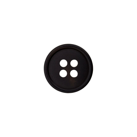 Poly-bouton 4-trous 11mm noir