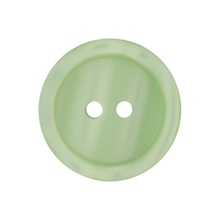 Poly-bouton 2-trous 11mm vert clair