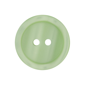 Poly-bouton 2-trous 11mm vert clair