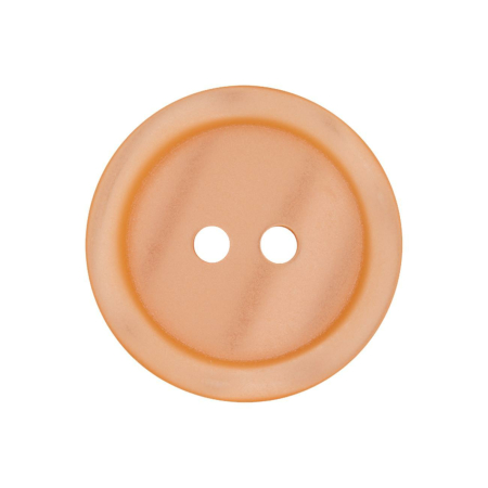 Poly-bouton 2-trous 11mm orange