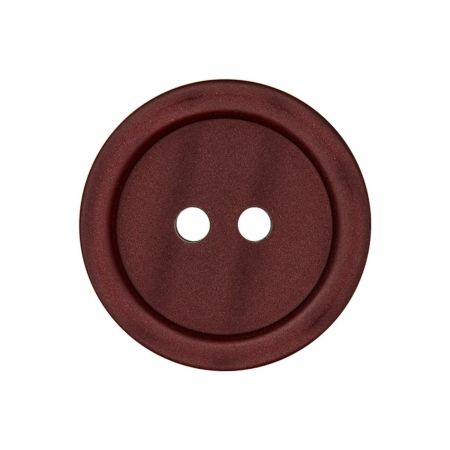 Poly-bouton 2-trous 11mm bordeaux