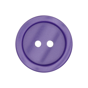 Bouton en poly 2-trous 11mm violet