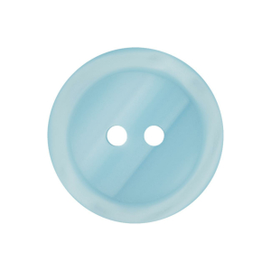 Poly-bouton 2-trous 11mm Bleu clair