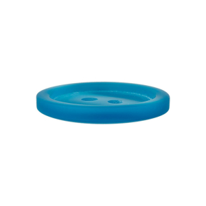 Poly-bouton 2-trous 11mm turquoise foncé