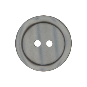 Poly-bouton 2-trous 11mm gris moyen