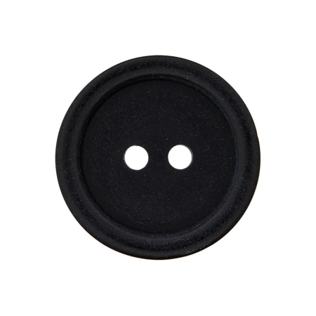 Poly-bouton 2-trous 11mm noir