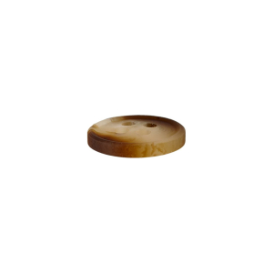 Poly-bouton 4-trous 15mm brun clair