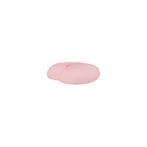 Poly-bouton 2-trous coeur 12mm rose