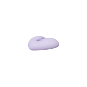 Poly-bouton 2-trous coeur 12mm lilas parme