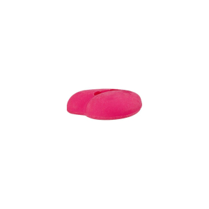 Poly-bouton 2-trous coeur 12mm pink