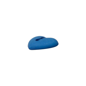 Poly-bouton 2-trous coeur 12mm marine