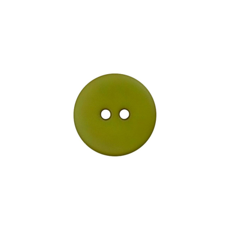 Bouton en poly 2-trous 12mm olive