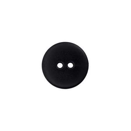 Bouton en poly 2-trous 12mm noir