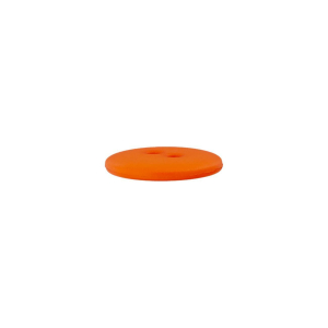 Bouton en poly 2-trous 12mm orange