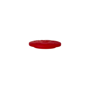 Bouton en poly 2-trous 15mm rouge