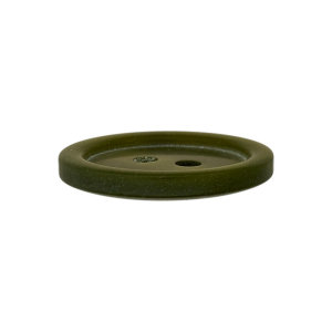 Bouton en poly 2-trous 18mm olive