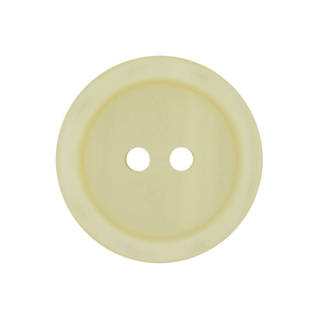 Bouton en poly 2-trous 18mm jaune