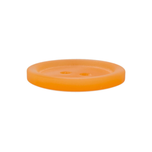 Bouton en poly 2-trous 18mm orange