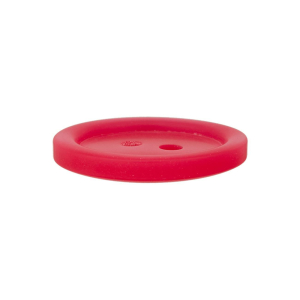 Bouton en poly 2-trous 18mm rose