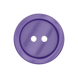 Bouton en poly 2-trous 18mm violet