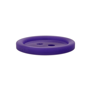 Bouton en poly 2-trous 18mm violet