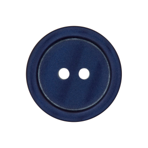 Bouton en poly 2-trous 18mm marine