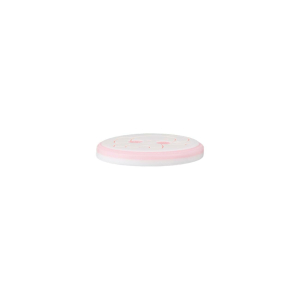 Poly-bouton 2-trous éléphant 12mm rose