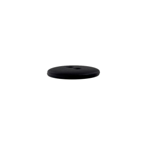 Bouton en poly 2-trous 18mm noir