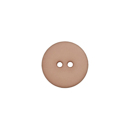 Bouton en poly 2-trous 18mm beige