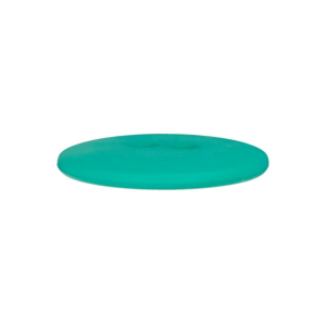 Bouton en poly 2-trous 18mm turquoise