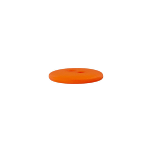 Bouton en poly 2-trous 18mm orange