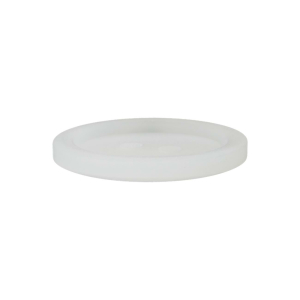 Poly-bouton 2-trous 23mm blanc