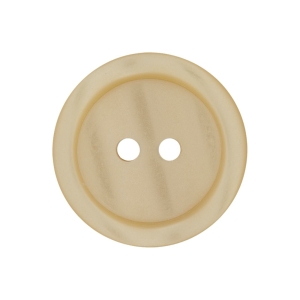 Bouton en poly 2-trous 23mm beige