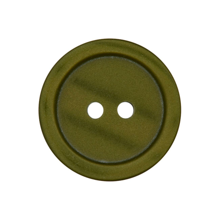 Poly-bouton 2-trous 23mm olive