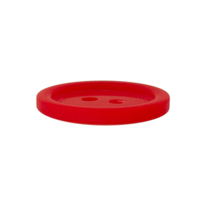 Poly-bouton 2-trous 23mm rouge