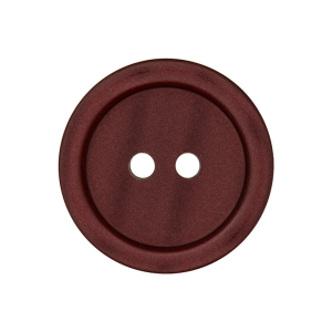 Bouton en poly 2-trous 23mm bordeaux