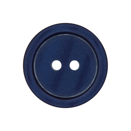 Bouton en poly 2-trous 23mm marine