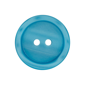 Bouton en poly 2-trous 23mm bleu foncé