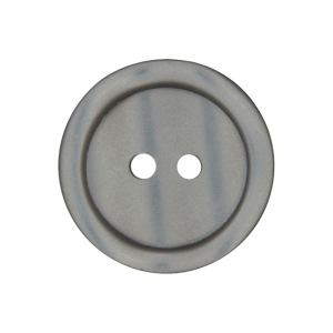 Bouton en poly 2-trous 23mm gris moyen