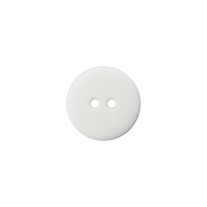 Poly-bouton 2-trous 23mm blanc