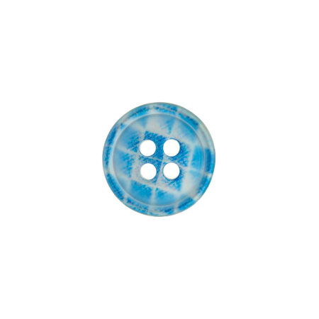 Poly-bouton 4-trous 11mm bleu clair